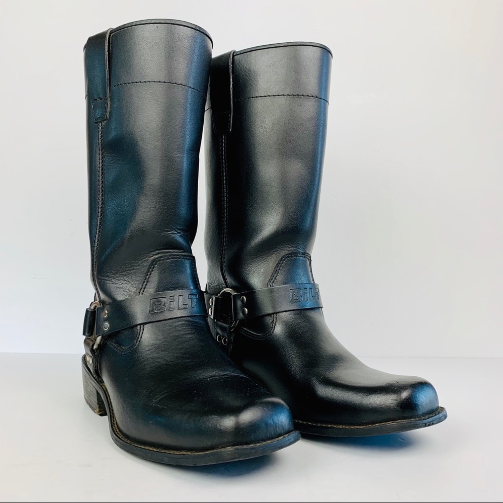 Bilt Motorcycle Boot 42 EUR 9 US Square Toe Harnes